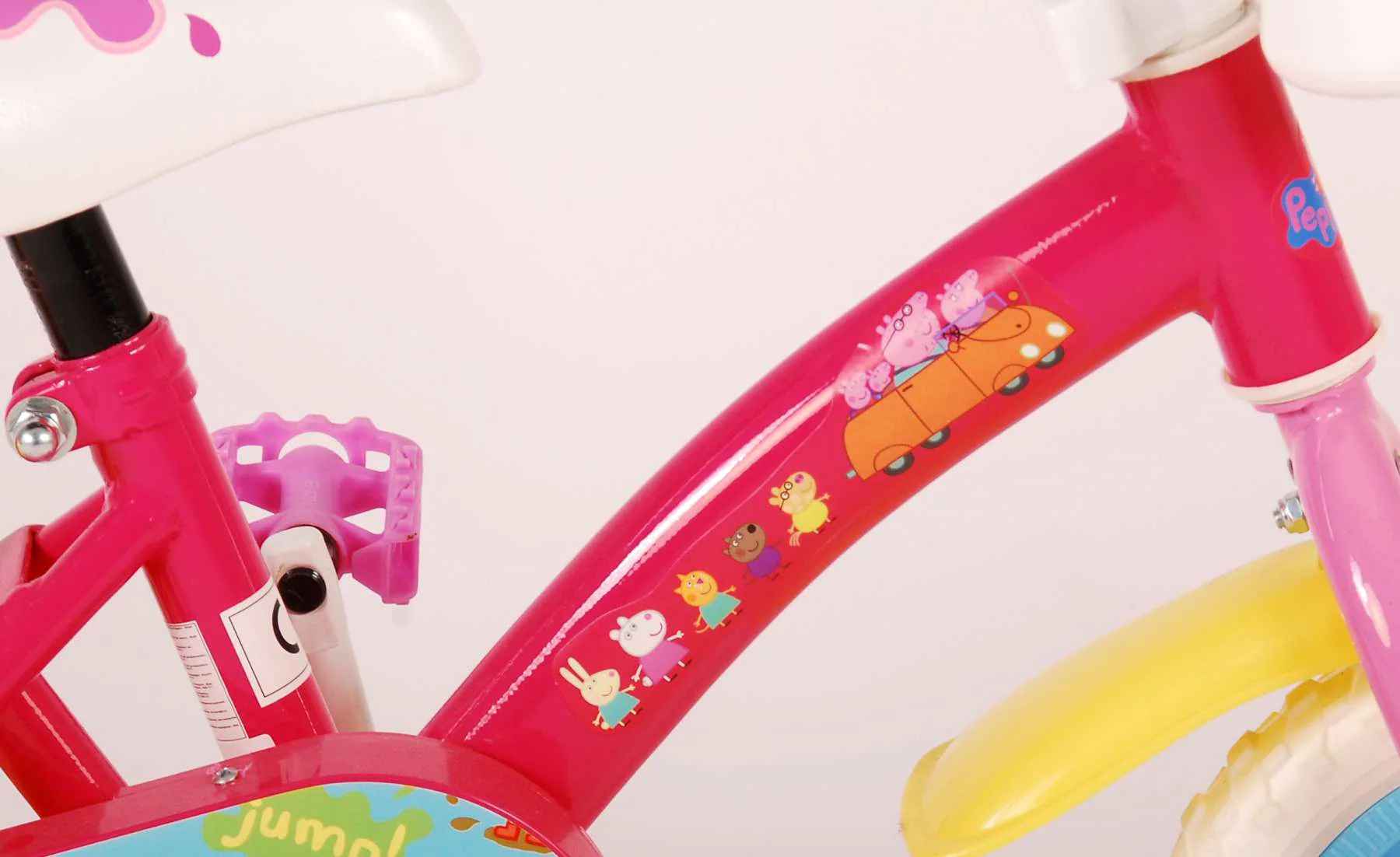 Kinderfahrrad Peppa Pig Fahrrad 10 Zoll Kinderrad in Pink / Blau