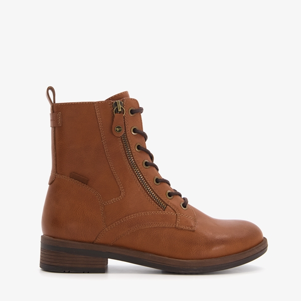 Tamaris dames veterboots cognac