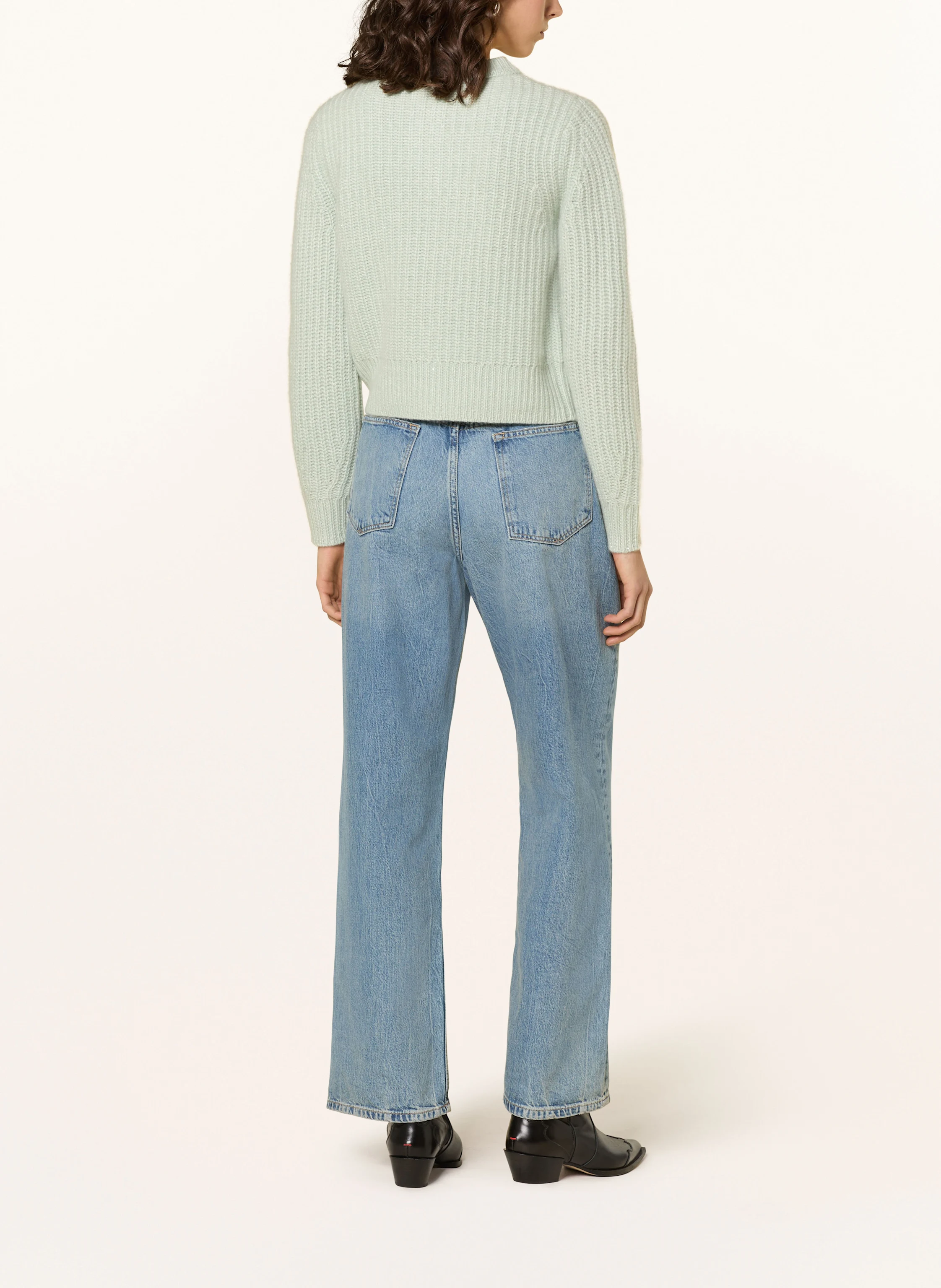 MRS & HUGS Cashmere-Strickjacke mit Pailletten