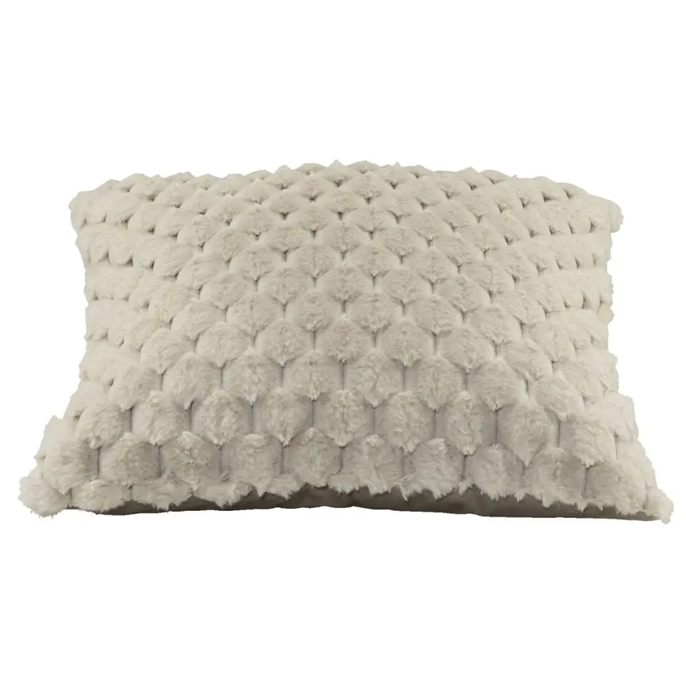 Sierkussen Cynthia - ivoor - 45x45 cm