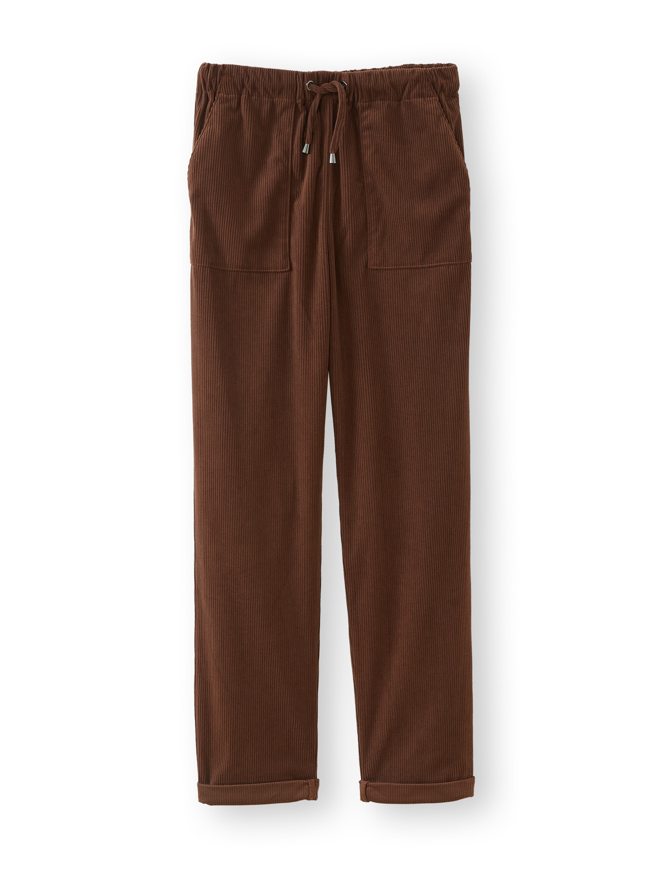 Pantalon élastique en velours côtelé