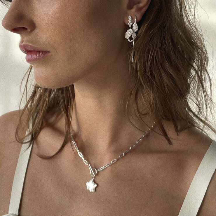 Camille Brinch Jewellery Blurry Layers Earlines Silver