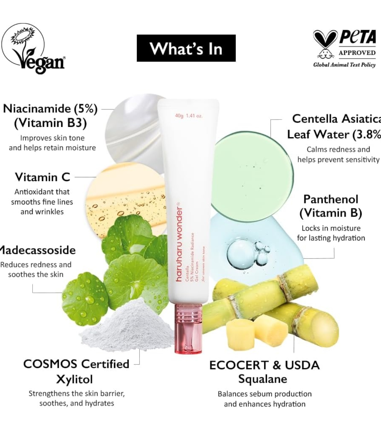 Haruharu Wonder - *Centella* - Creme Facial Leve 5% Niacinamide Radiance