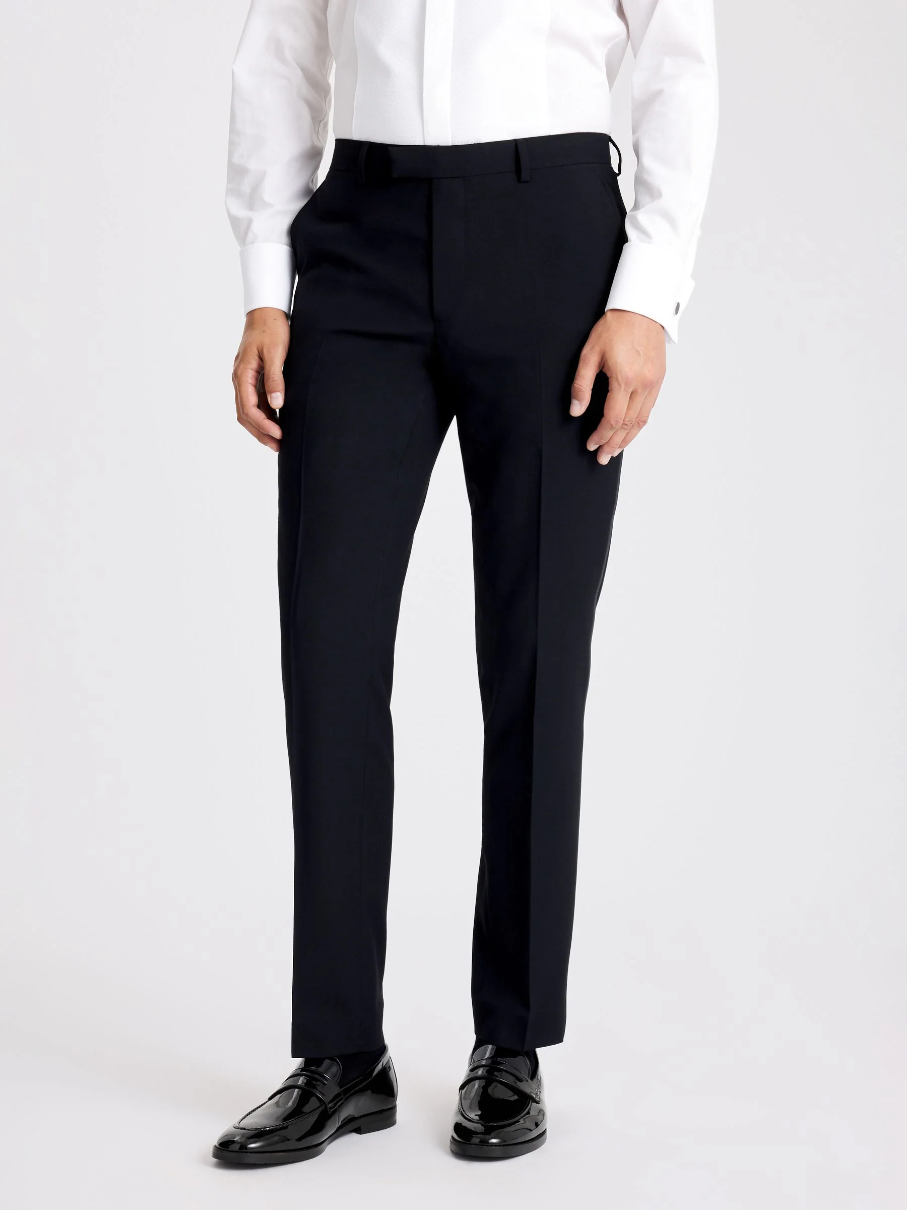 Moss slim-fit smokingpantalon