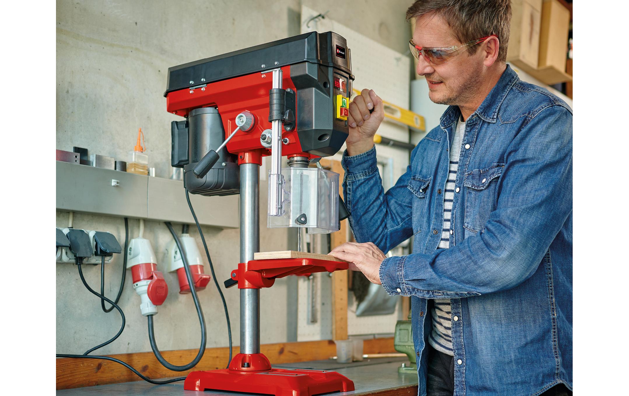Säulenbohrmaschine TE-BD 550 E<br>Ständerbohrmaschine mit neig- und drehbarem Bohrtisch