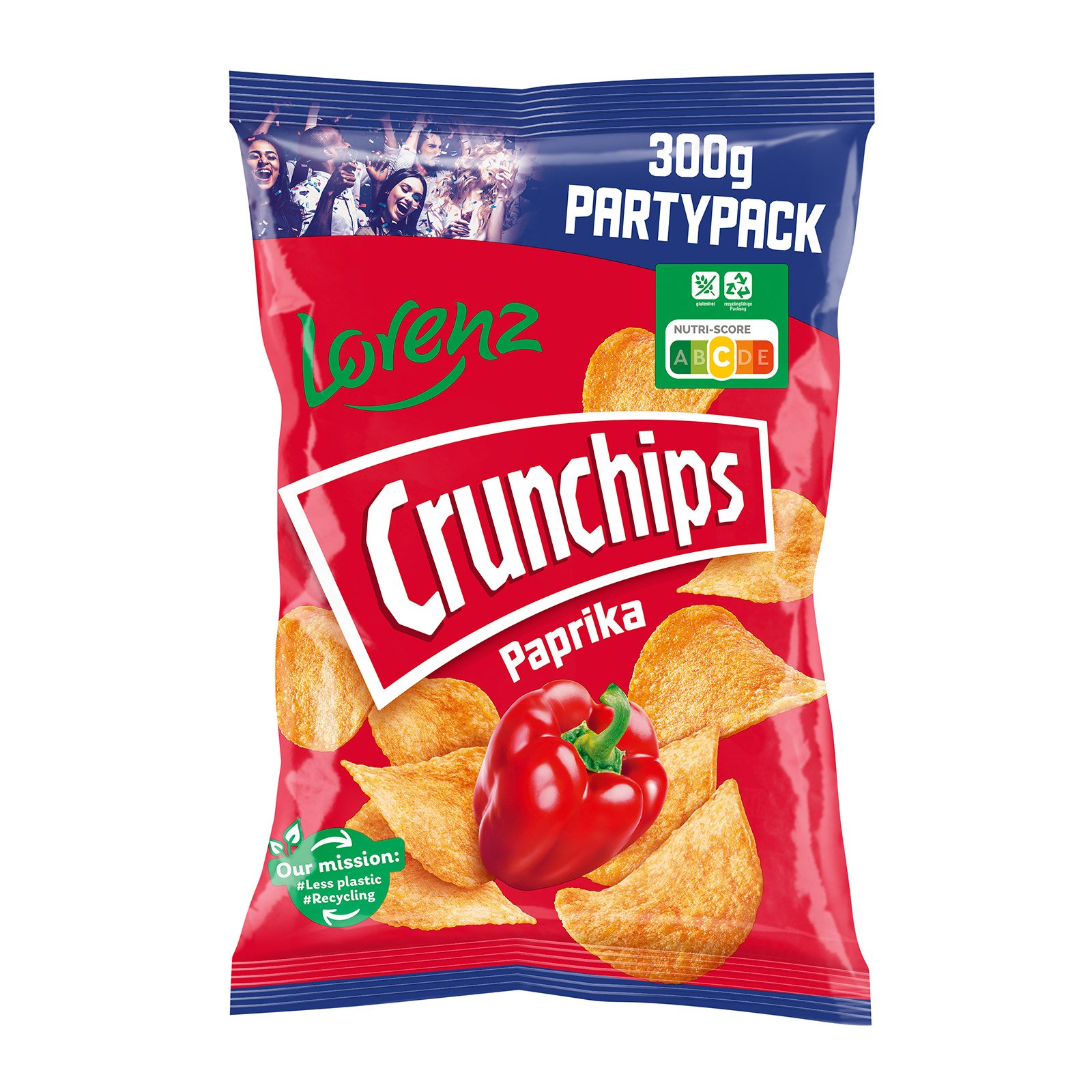 Lorenz Crunchips Paprika Partypack