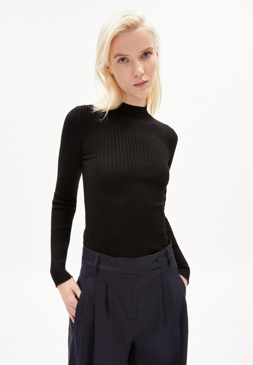 Armedangels Strickpullover Armedangels Alaania Black - RRREVOLVE