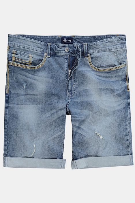 John F. Gee Jeans-Bermuda, Kontraste, 5-Pocket, bis 74