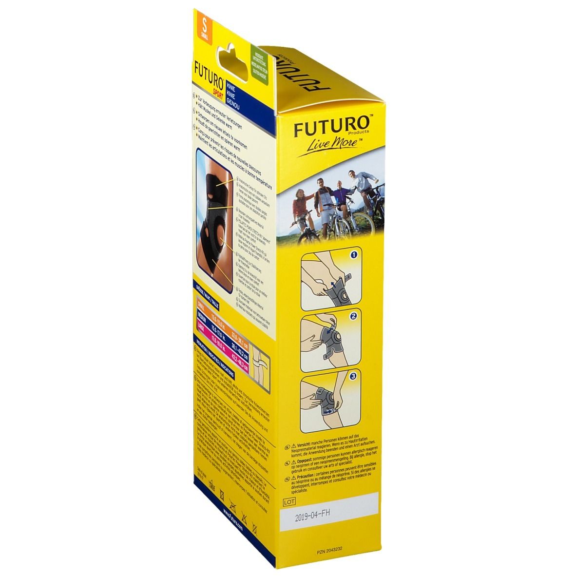 FUTURO™ Sport feuchtigkeitsregulierende Knie Bandage S