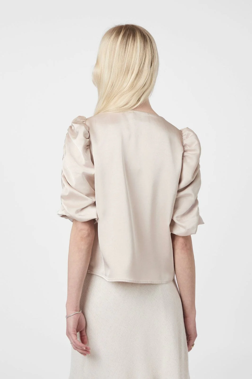 Neo Noir Elba Heavy Sateen Blouse 165799