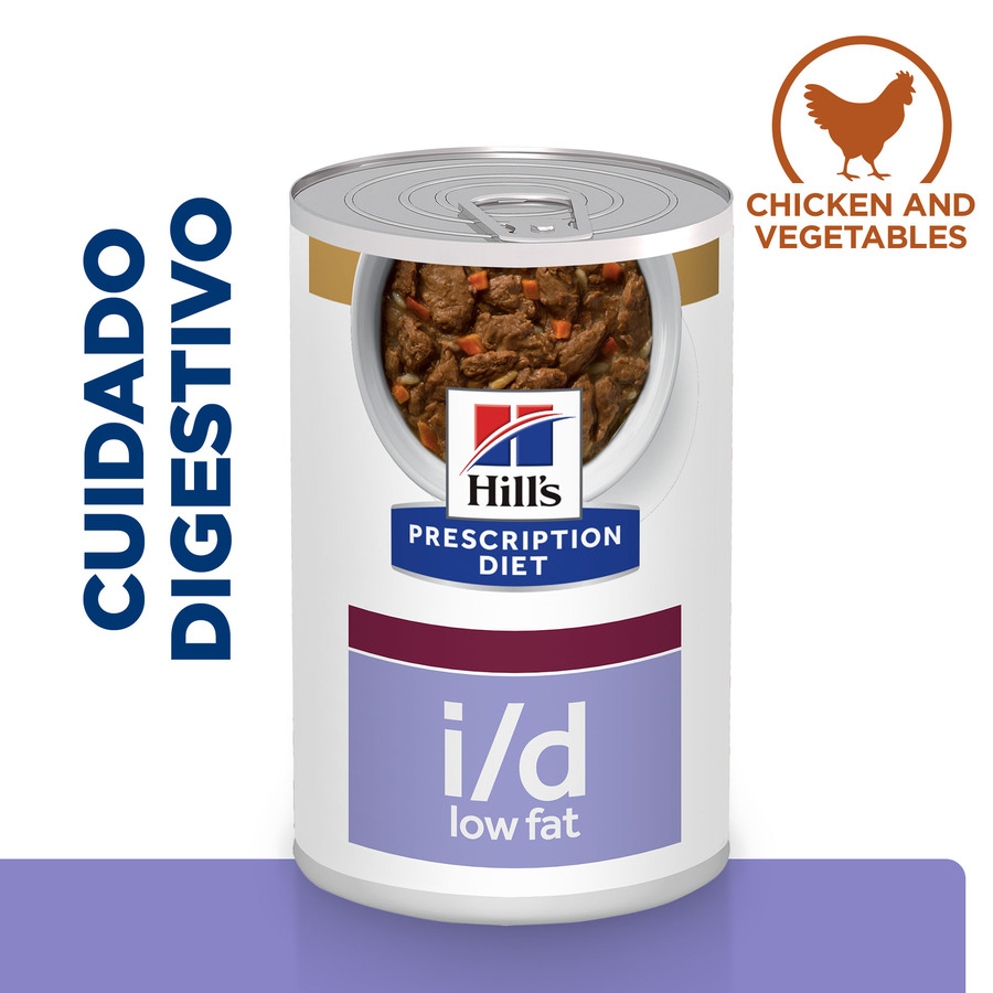 Hill's Prescription Diet Digestive i/d Care Ensopado de Frango e Vegetais com Baixo Teor de Gordura para Cães