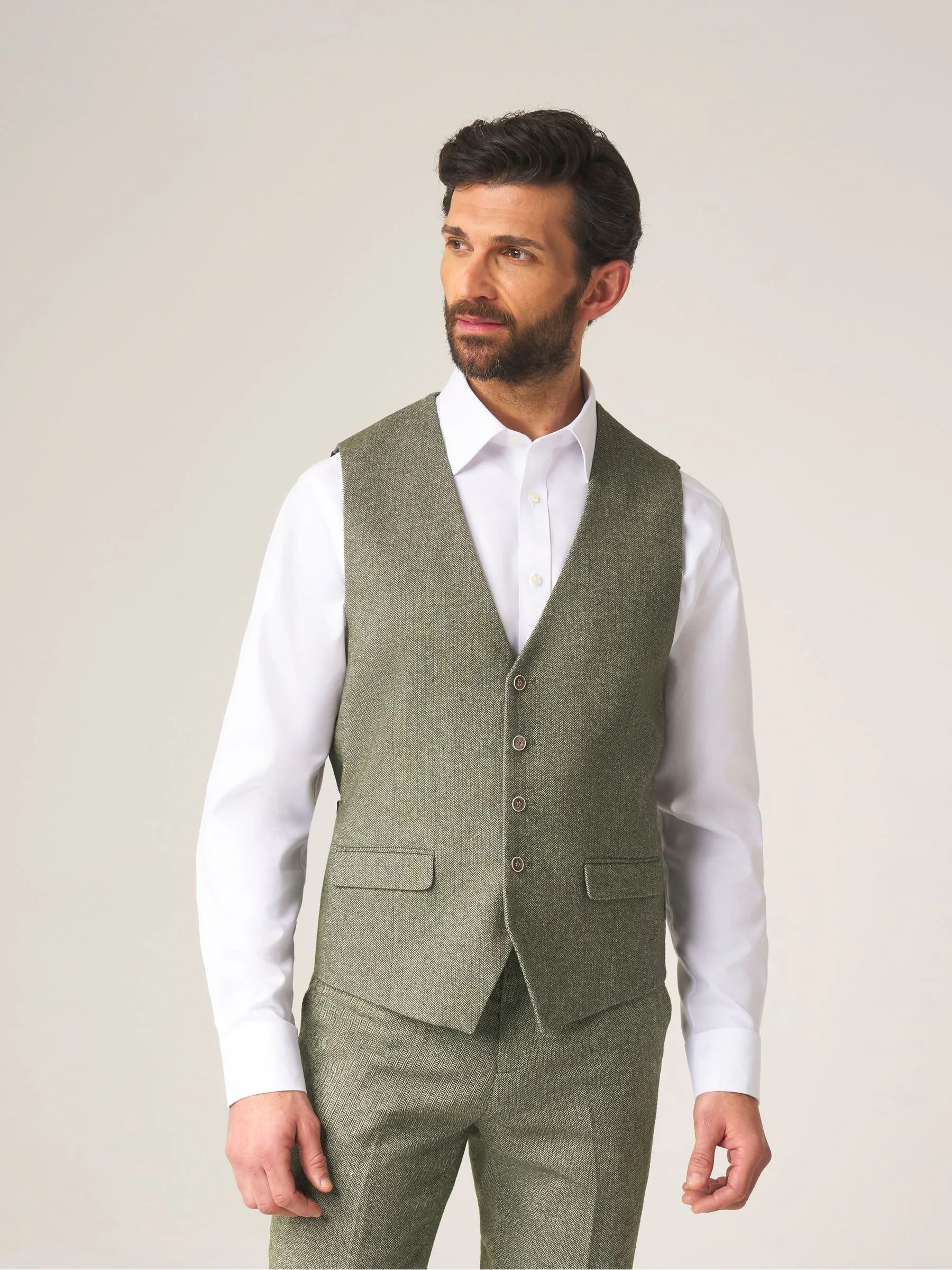 Groen - Skopes Jude maatsnit getailleerd vest