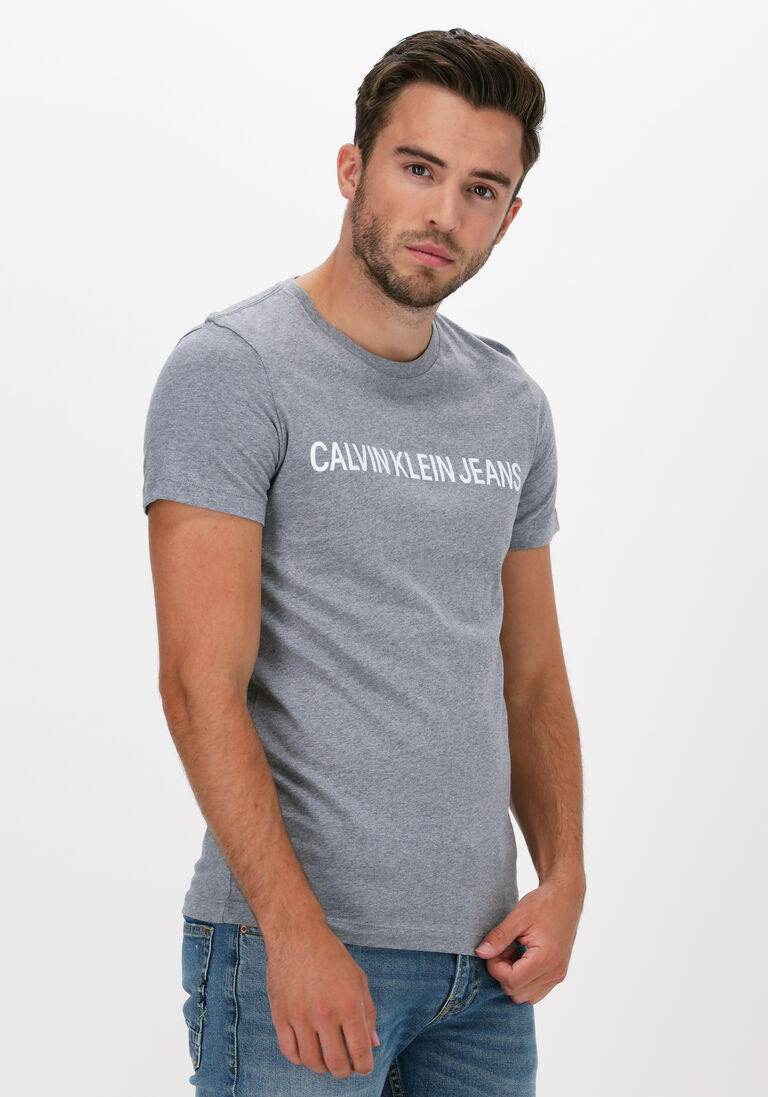 CALVIN KLEIN grijze calvin klein t-shirt institutional l