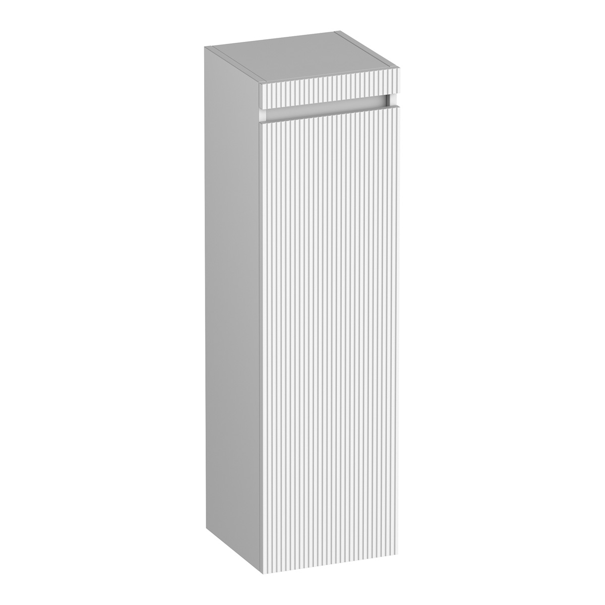 Brauer Joy Wavy kolomkast ribbelfront 120cm linksdraaiend wit mat