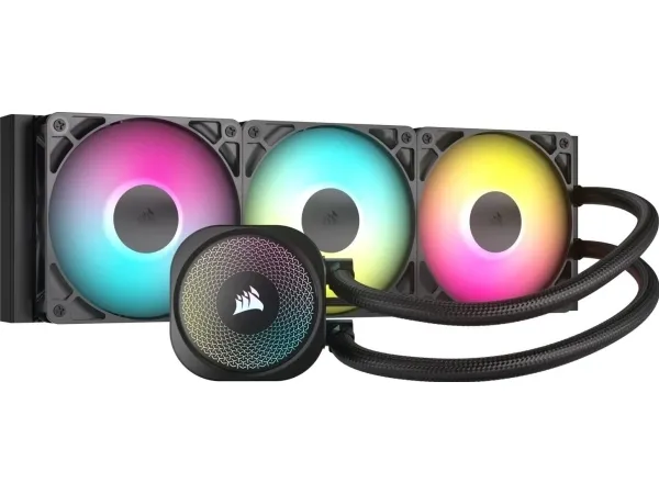 CORSAIR Nautilus 360 RS ARGB - Processors flydende kølesystem - Radiatorstørrelse: 360 mm - (for: LGA1851, LGA1700, AM5, AM4) - kobber - 120 mm