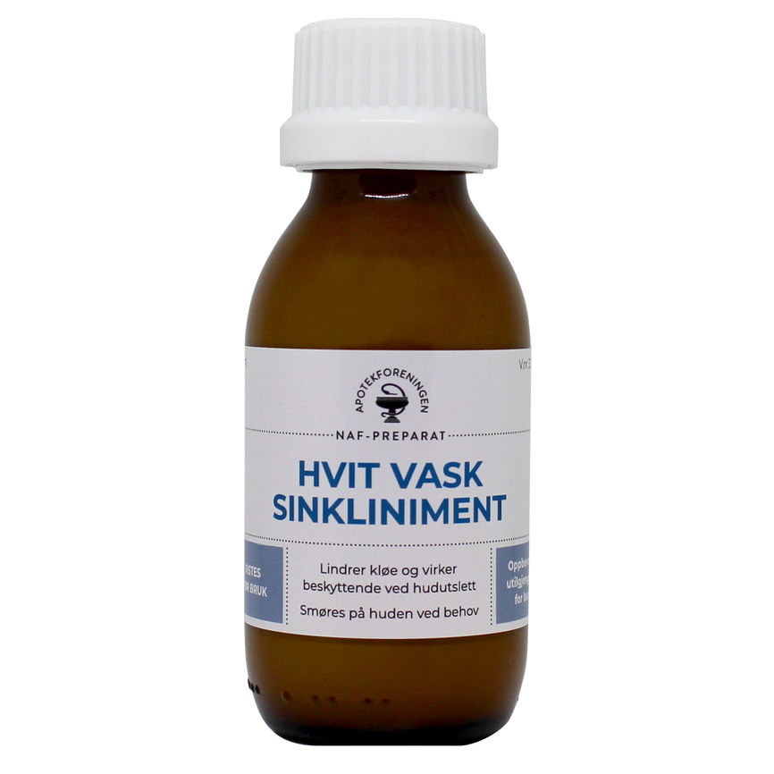 Hvit vask - Sinkliniment NAF 12,5% 100 ml
