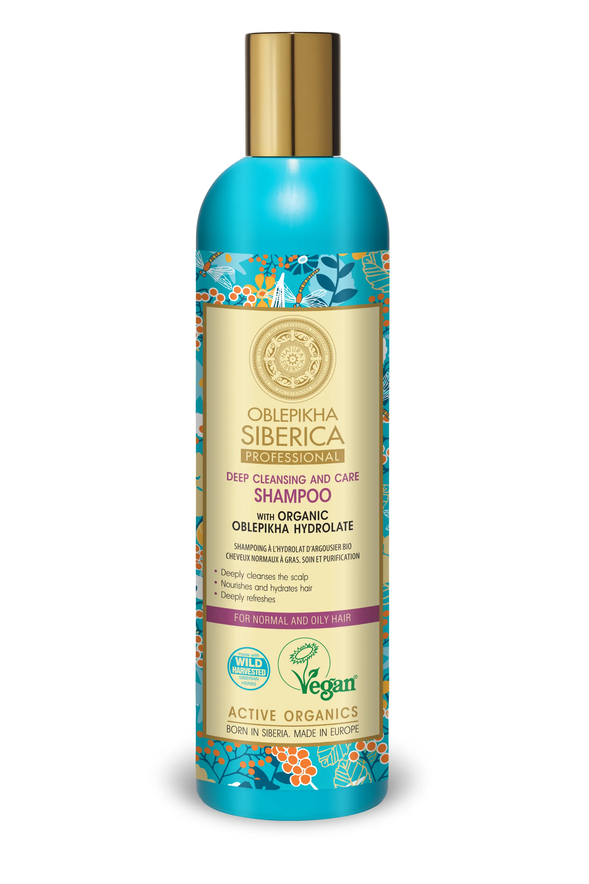 Natura Siberica Shampoing Cheveux Normaux à Gras à l’Argousier-400 ml