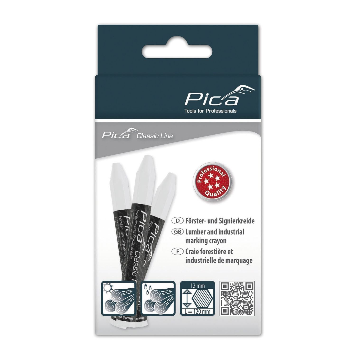Pica 590/52 Markeerkrijt PRO wit VE=12 - PI59052