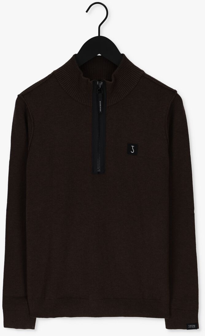 BUTCHER OF BLUE bruine butcher of blue trui clifden halfzip