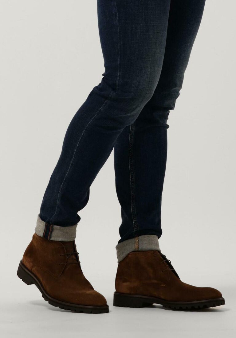 FLORIS VAN BOMMEL cognac floris van bommel veterschoenen sfm-50082