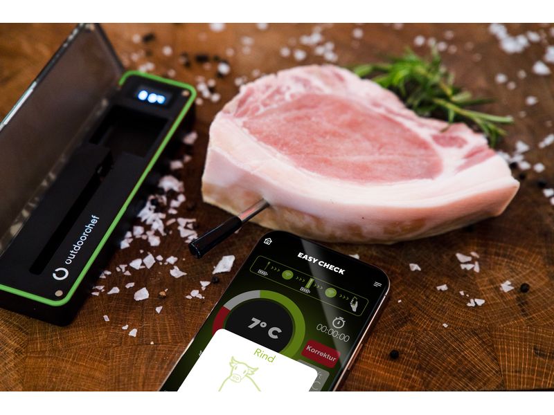 Outdoorchef Kerntemperaturmesser Easy Check Single Wireless Bluetooth Grillthermometer