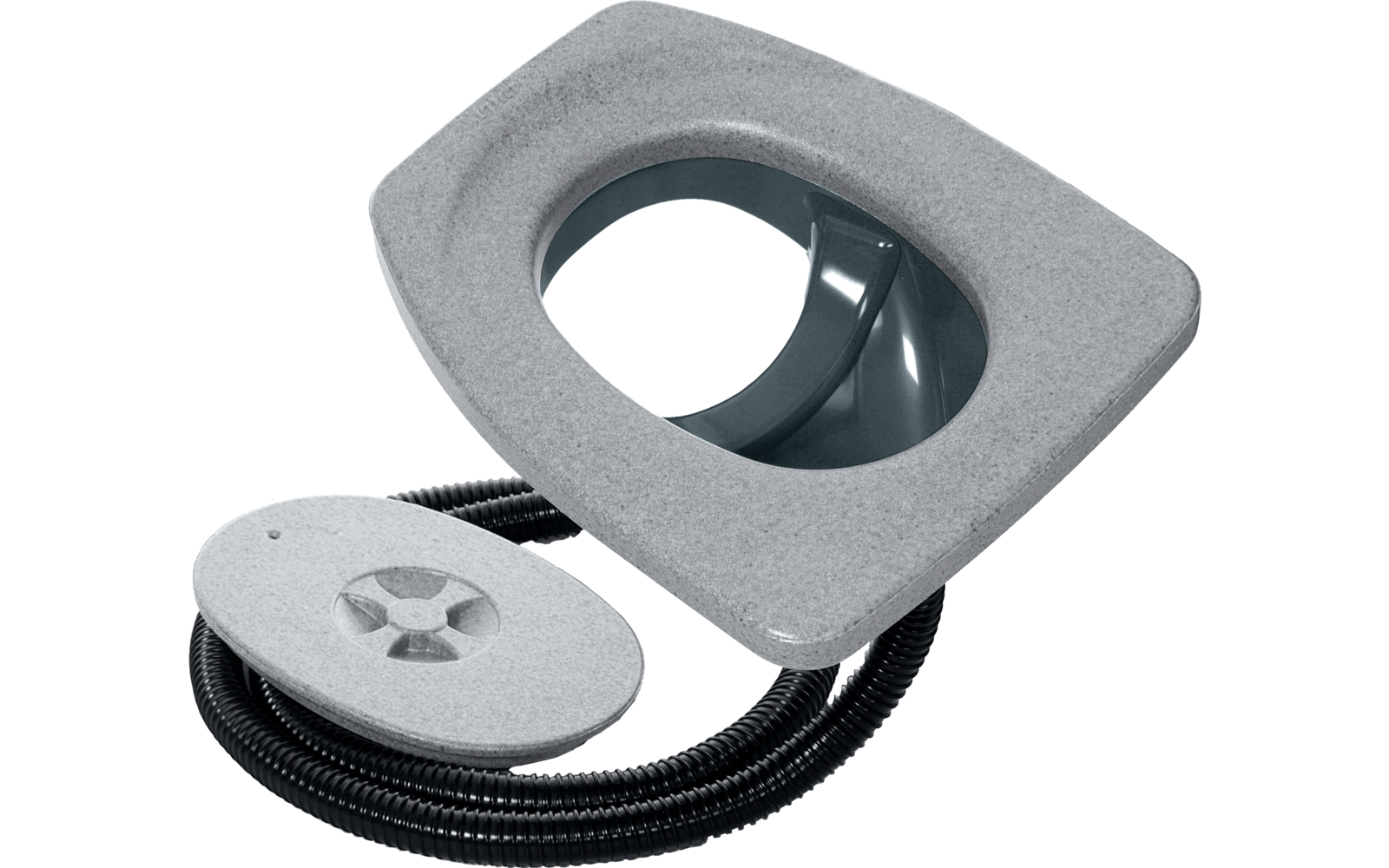 Separett Privy 500 Urin-Trenneinsatz 45 x 37,5 x 17,1 cm grau