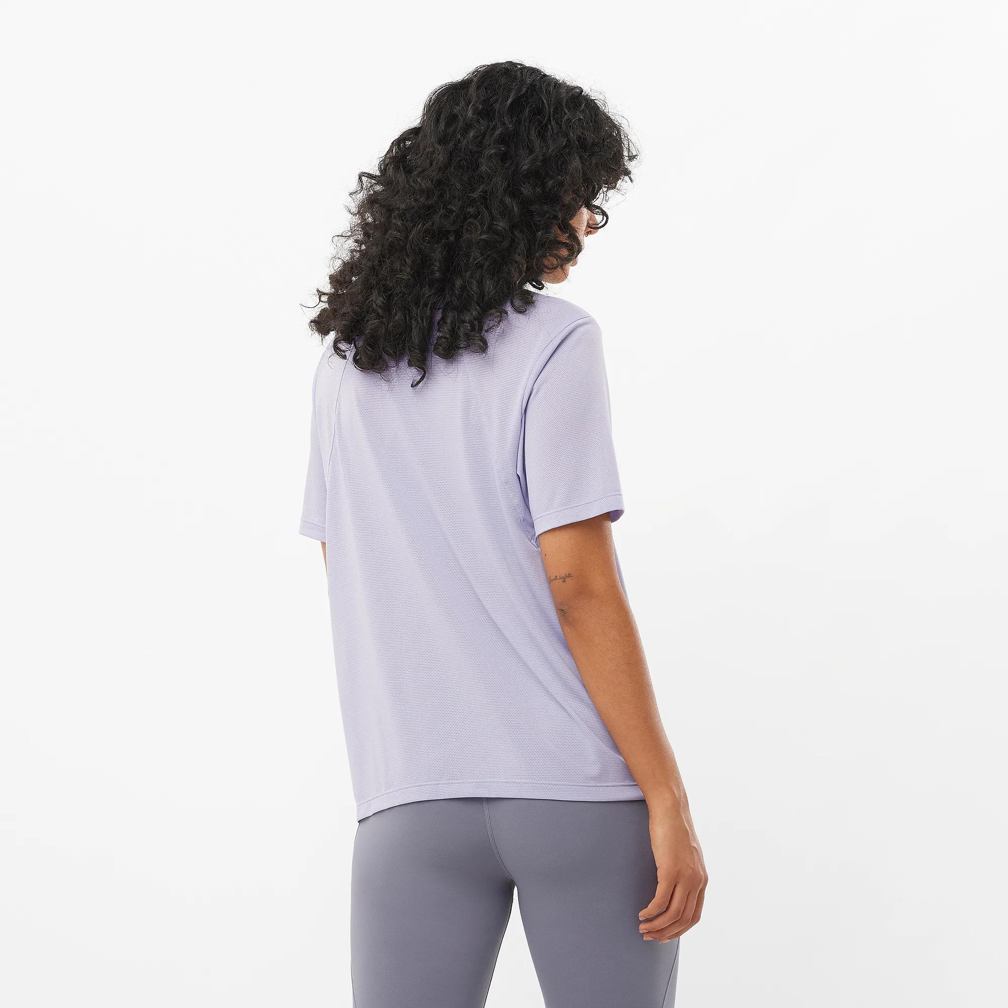 Salomon Women's Shkout Core Short Sleeve Tee Cosmic Sky