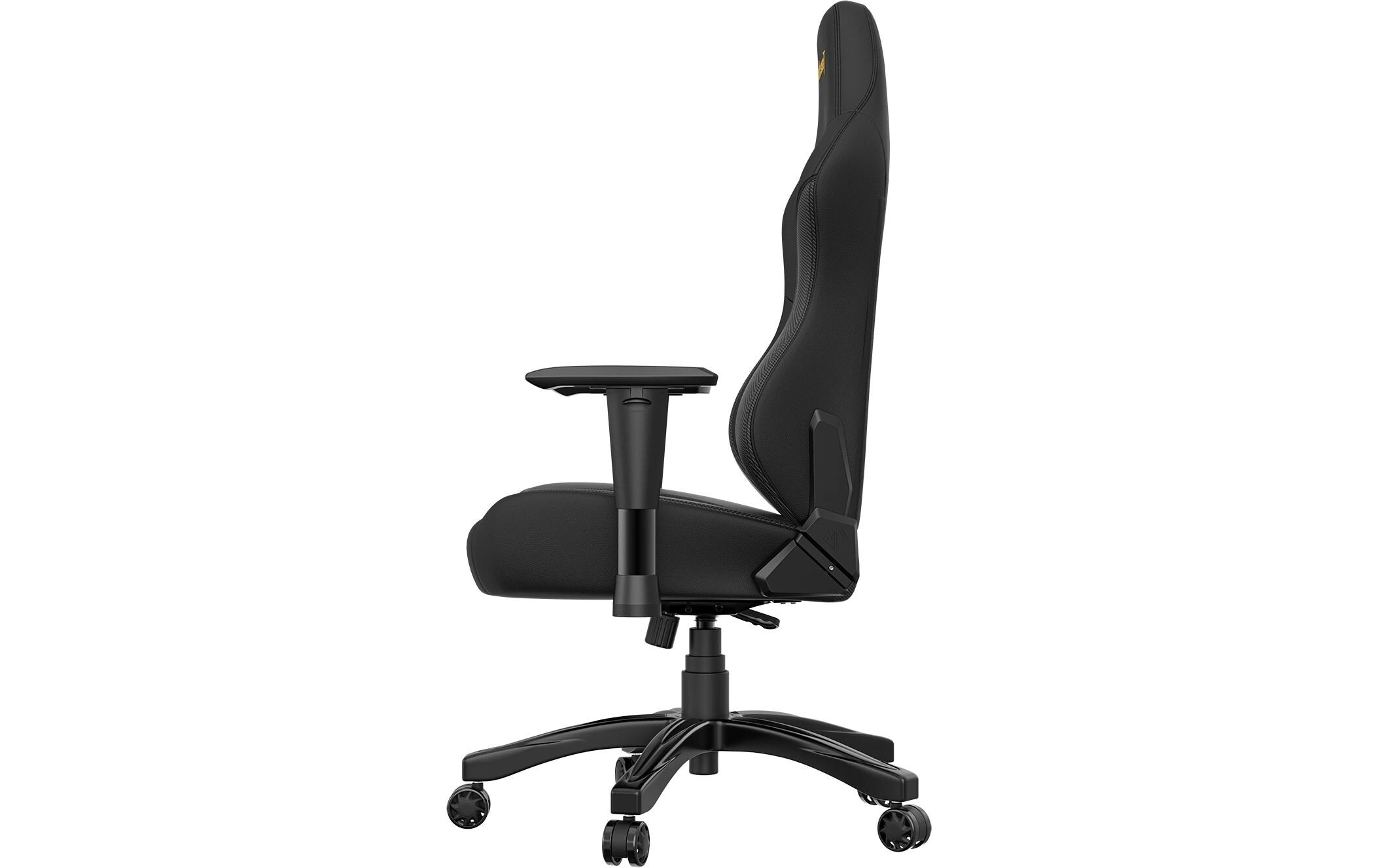 Gaming-Stuhl Phantom 3 Schwarz<br>Gaming-Stuhl aus Kunstleder und mit einer Belastbarkeit von bis zu 100 kg
