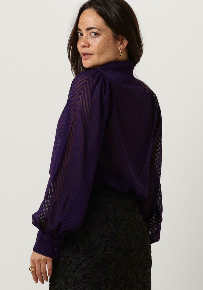 FREEBIRD paarse freebird blouse wv-zigzag-jacq-pes-23-3
