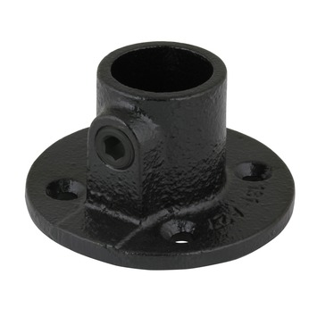 Novidade steigerbuis koppelstuk voetplaat zwart ø 27 mm