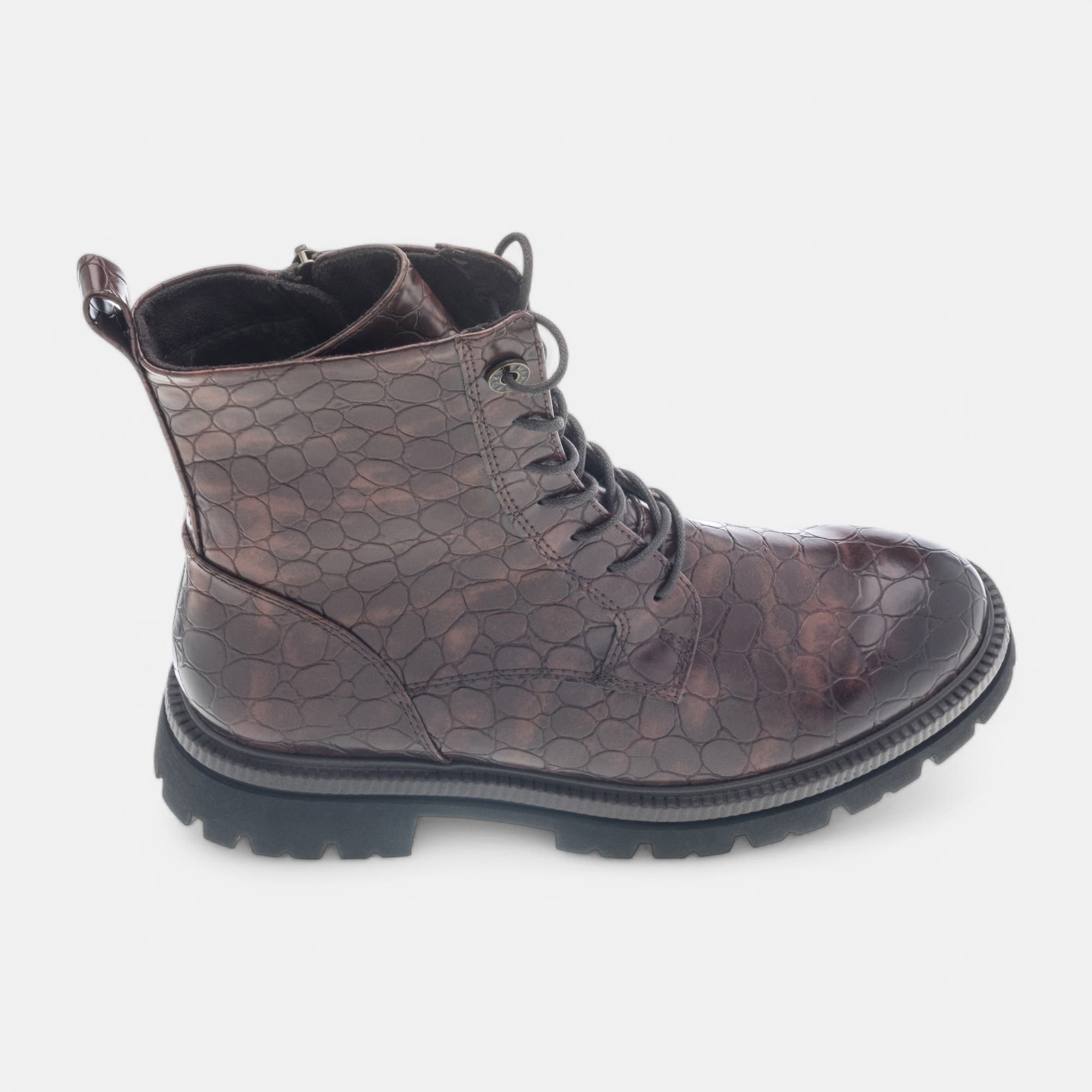 Bottines à lacets Femme marron