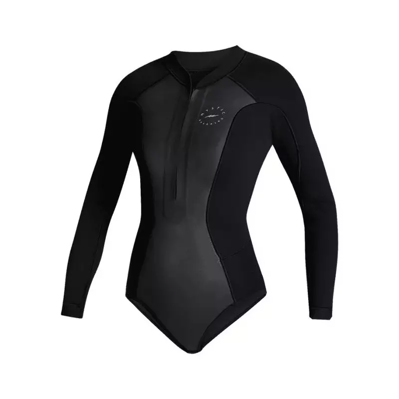 Combinaison shorty femme MYSTIC Sway Longarm 2/2mm Frontzip ´Black Serie´ Black