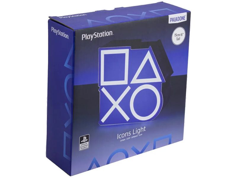 Paladone Dekoleuchte Playstation Icons 2D Batteriebetriebene Dekoleuchte im Playstation Design