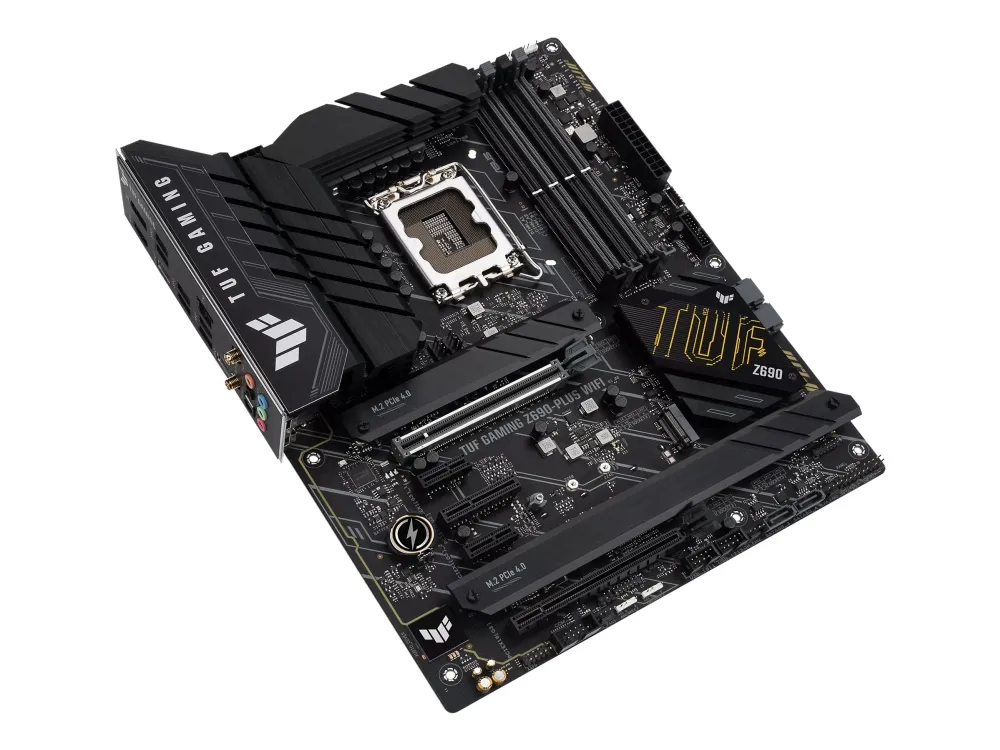 [OUTLET] - ASUS TUF GAMING Z690-PLUS WIFI - Bundkort - ATX - LGA1700 sokkel - Z690 Chipset - USB-C Gen1, USB 3.2 Gen 1, USB 3.2 Gen 2, USB-C Gen 2x2 - 2.5 Gigabit LAN, Wi-Fi 6, Bluetooth - onboard grafik (CPU påkrævet) - HD Audio (8-kanaler)