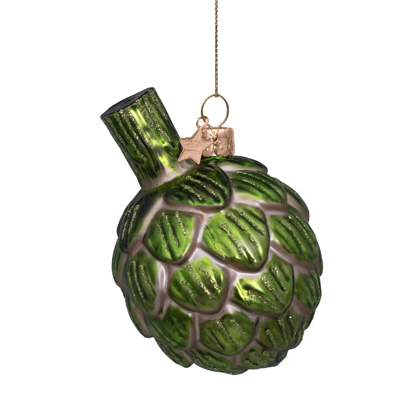 Vondels  Grøn artiskok juleophæng - H7 cm.