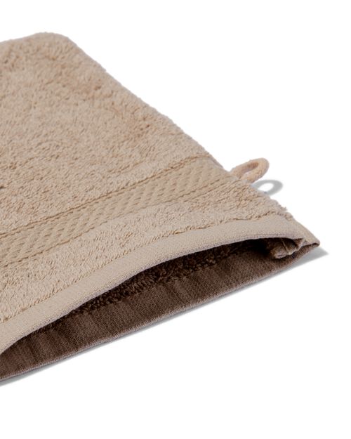 gant de toilette de qualité épaisse taupe