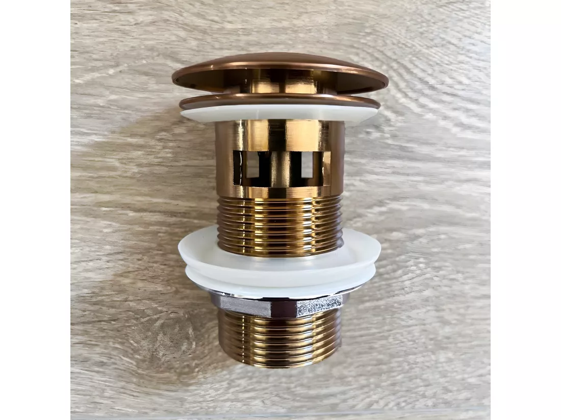 Indus mitigeur lavabo bas cuivre brossé - Essebagno
