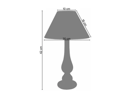 Pair de Lampes de chevet colonne bois beige 42 cm.