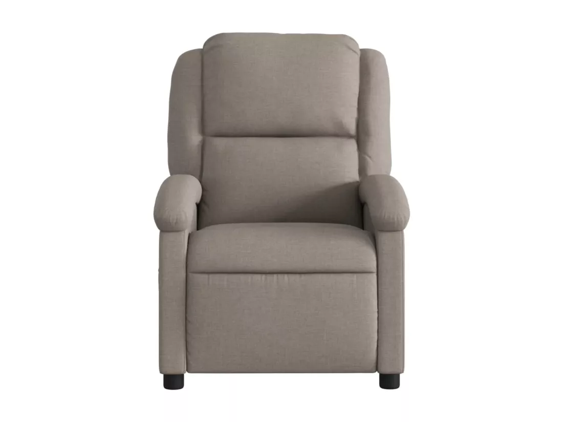 Fauteuil massant inclinable Taupe Tissu