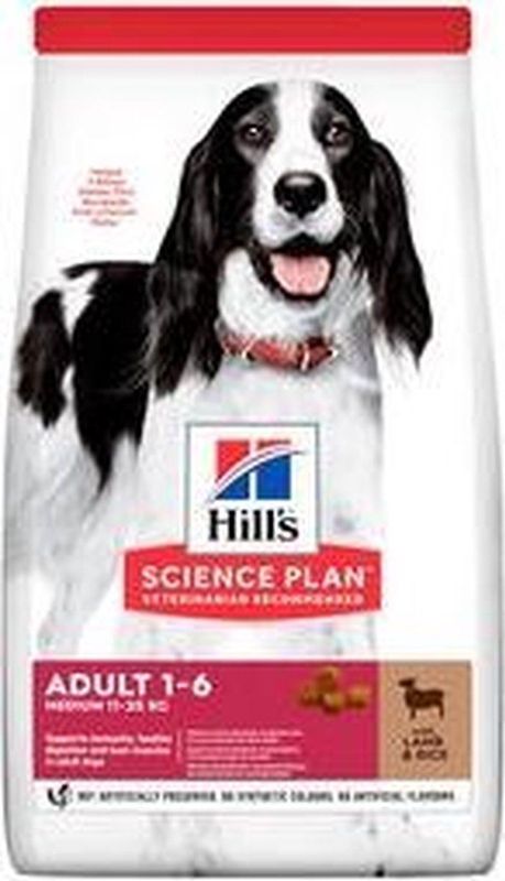 Hills Canine Adult Medium Lam Rijst 14 kg