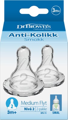 Dr. Brown's Option+ Flaskesmokk Smal Hals 3m+