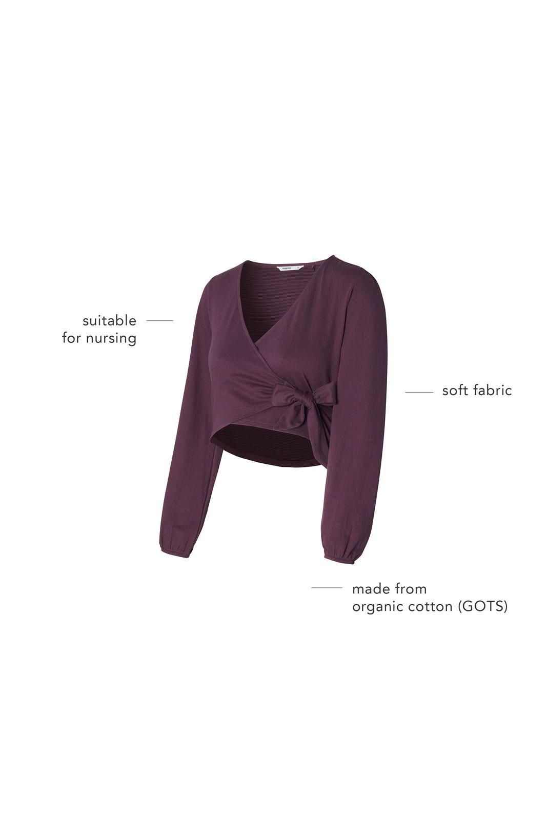 Noppies Maternity Voedingsshirt Jah-Nell - Plum Perfect