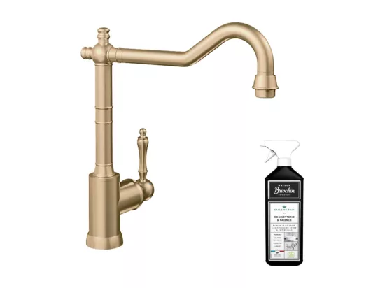 Robinet cuisine VILLEROY ET BOCH Avia 2.0 Or mat + nettoyant