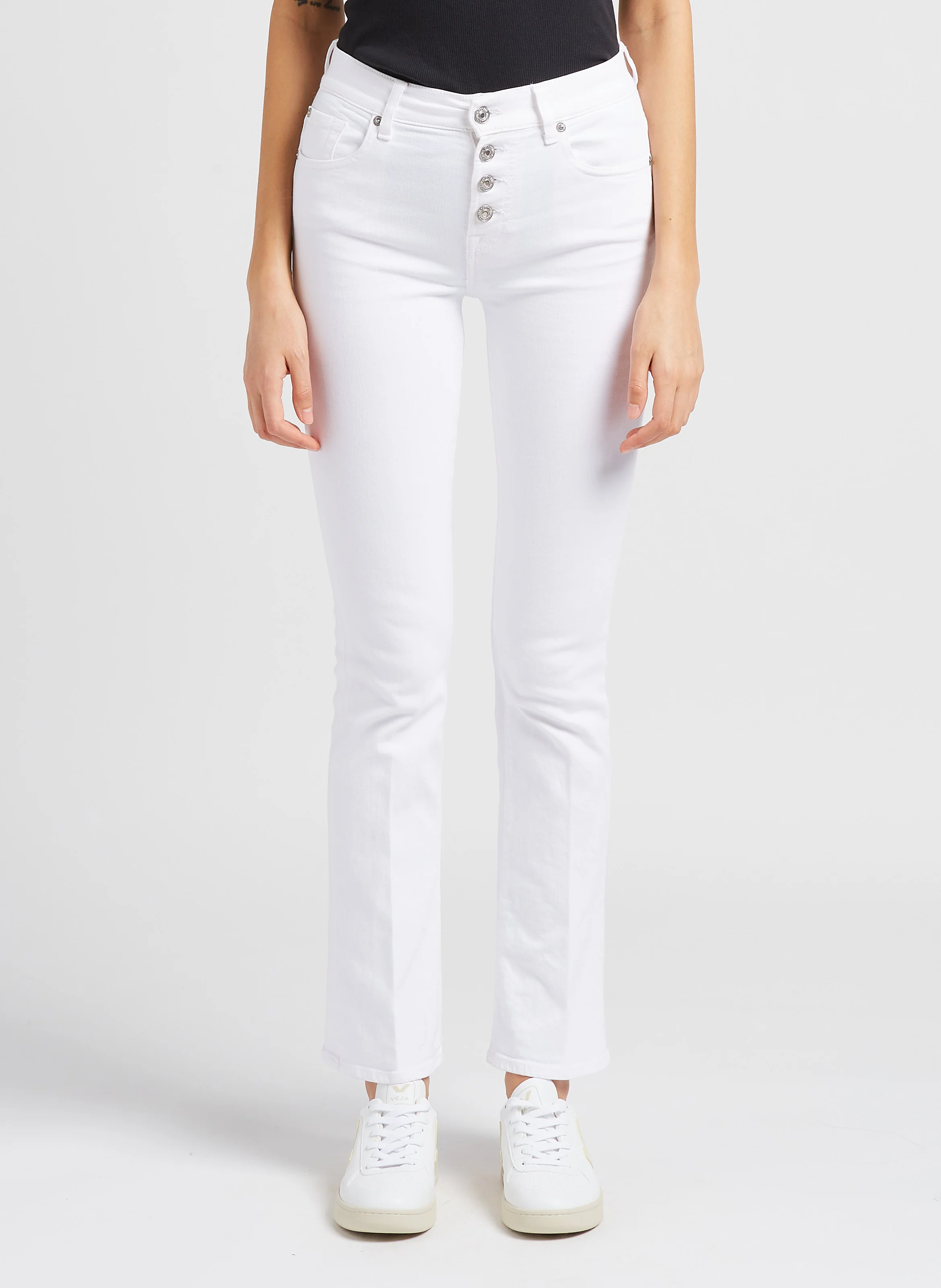 Jean bootcut stretch | Blanc
