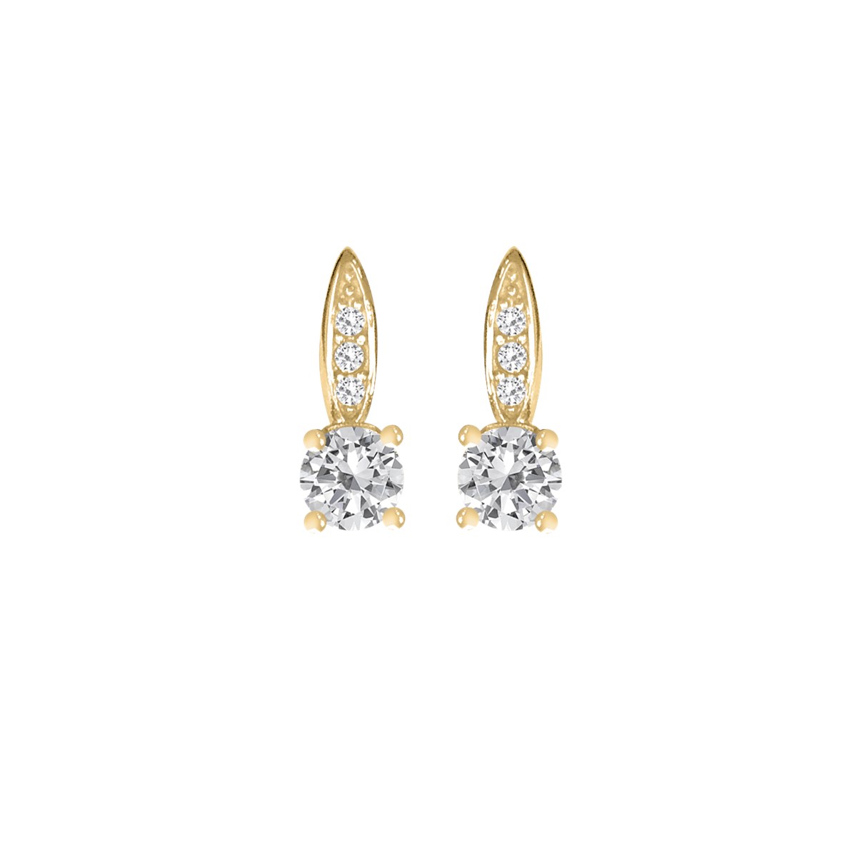 Boucles d'oreilles plaquées or oxyde