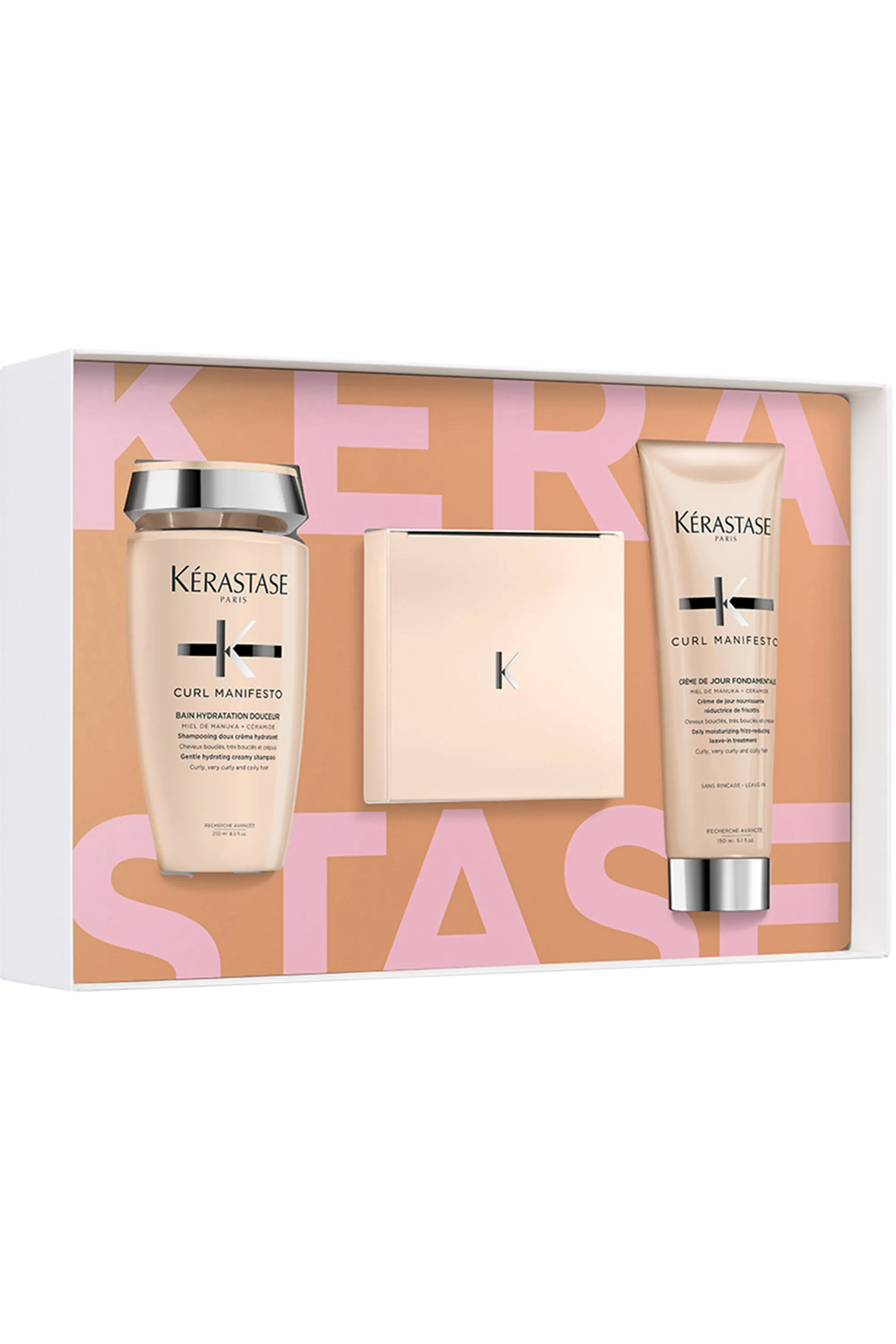 Kérastase Coffret routine cheveux très bouclés à frisés Curl Manifesto avec Bain Hydratation Douceur offert-600 ml