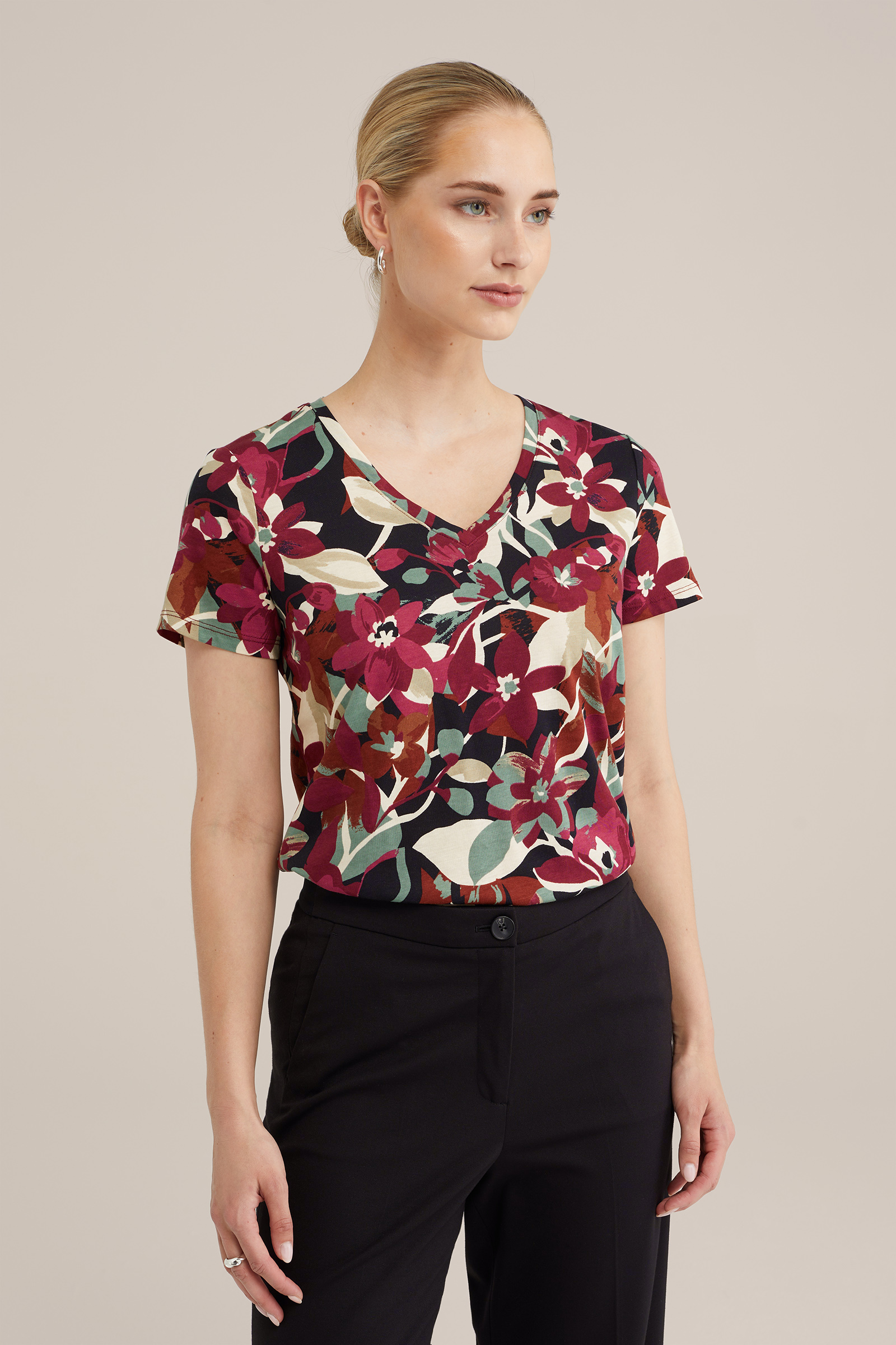 T-shirt met dessin WE Fashion Multikleur