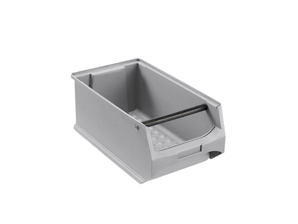 PROREGAL Voordeelset 5x Grijze Opbergdoos 4.1 met Handvat HxBxD 15 x 20 x 35 cm 7.2 Liter Opbergdoos