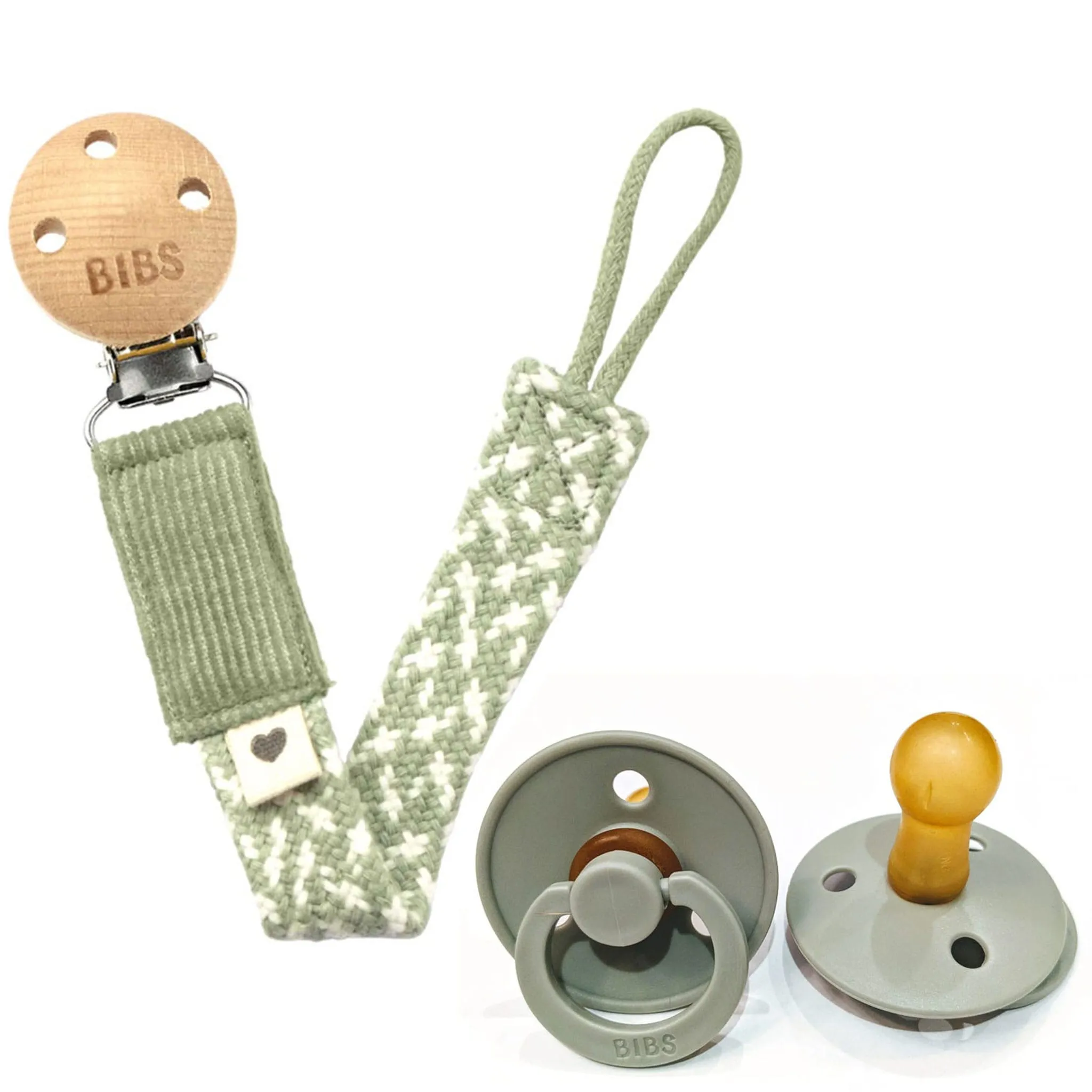 Bibs Attache-suce + Suces (2) 0-66-18 mois - Vert