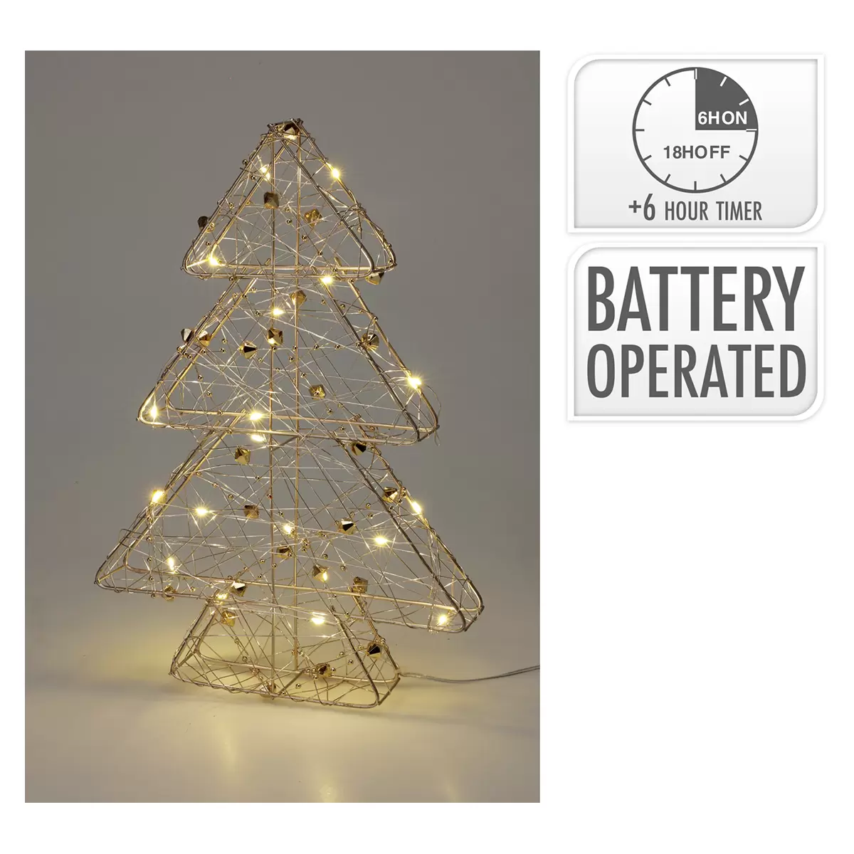 LED Tannenbaum Gold